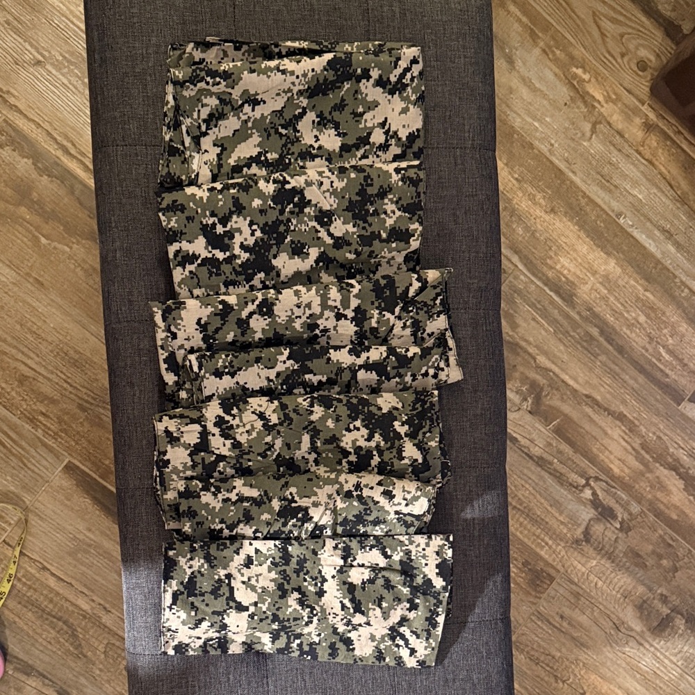 8oz Camouflage Cargo fabric- Green Black Tan